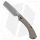 TOPS Knives TOPS Tac-Raze Friction Folding Knife, 3.25in, 1095, Cleaver Blade, Micarta Green Handle, Gray/Green, 7.625in, BHQ-189411