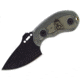 Tops Knives Wolf Pup, Black Blade, Plain, Kydex Sheath TKWP010