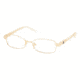 Tory Burch TY1011 SV Prescription Eyeglasses - Gold Frame / 50 mm Prescription Lenses, 106-5016