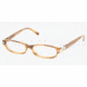 Tory Burch TY2013 SV Prescription Eyeglasses - Amber Frame / 50 mm Prescription Lenses, 928-5014