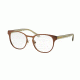 Tory Burch TY1048 Progressive Prescription Eyeglasses 3153-51 - Satin Brown/bottle Green Frame