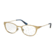 Tory Burch TY1050 Bifocal Prescription Eyeglasses 3151-51 - Satin Gold/blue Mosaic Frame