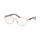 Tory Burch TY1061 Bifocal Prescription Eyeglasses, 51mm, Shiny Silver Metal, TY1061-3274-51-BI