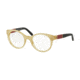 Tory Burch TY2050Q Progressive Prescription Eyeglasses 1366-47 - Blonde Tortoise Red Frame