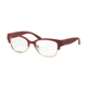 Tory Burch TY4001 Single Vision Prescription Eyeglasses 3132-52 - Matte Red/gold Frame