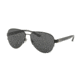 Tory Burch TY6048 Progressive Prescription Sunglasses TY6048-314887-59 - Lens Diameter 59 mm, Frame Color Matte Black/crystal Grey