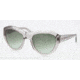 Tory Burch TY7037 Sunglasses 708/8E-55 - Transparent Grey Frame, Green Gradient Lenses