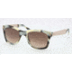 Tory Burch TY7042 TY7042 Single Vision Prescription Sunglasses TY7042-105013-5221 - Lens Diameter 52 mm, Frame Color Olive Horn