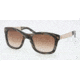 Tory Burch TY7042 TY7042 Single Vision Prescription Sunglasses TY7042-706-13-5221 - Lens Diameter 52 mm, Frame Color Black Horn