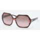 Tory Burch TY7051 TY7051 Sunglasses 112714-5815 - Burgundy Striped Frame, Brown Rose Lenses