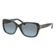 Tory Burch TY7086A Sunglasses 15318F-55 - Dark Blue Grey Horn Frame, Blue Grey Gradient Lenses