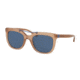 Tory Burch TY7105 Sunglasses 166480-53 - Coral Frame, Blue Solid Lenses