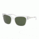 Tory Burch TY7110 Sunglasses 168071-57 - Crystal Frame, Green Solid Lenses