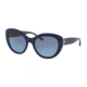 Tory Burch TY7121 Prescription Sunglasses, 55mm, Navy / Navy T Pattern, TY7121-17508F-55-SV