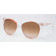 Tory Burch TY9012 Sunglasses 105413-5815 - Clear Orange Frame, Brown Gradient Lenses