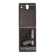 Tracker Safe Single Pistol Safe-Biometric Lock, 10.75in, Black, SPS-03B