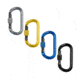 Trango Oval K Carabiner, Screwlock, Gray, 23080-501