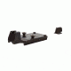 Trijicon 1911 RMR Mount w/Integrated Night Sight Set,Black Front/Black Rear Outline w/Green Lamps 600757