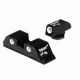 Trijicon Bright &amp; Tough 3 Dot High Night Sight Set - Green Front - For Glocks