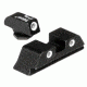 Trijicon Bright &amp; Tough 3 Dot High Night Sight Set - Green Front - For Glocks