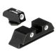 Trijicon Bright &amp; Tough 3 Dot High Night Sight Set - Green Front - For Glocks