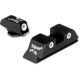 Trijicon Bright &amp; Tough 3 Dot High Night Sight Set - Green Front, For Glock, GL04O