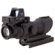 Trijicon 4x32 ACOG Rifle Scope, Center Illuminated Amber Crosshair .223 Reticle w/ Colt Knob Thumbscrew Mount &amp; LED 3.25 MOA Red Dot RMR Type 2, Black, 100556