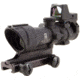 Trijicon 4x32 ACOG Rifle Scope, Center Illuminated Amber Crosshair .223 Reticle w/ Colt Knob Thumbscrew Mount &amp; LED 3.25 MOA Red Dot RMR Type 2, Black, 100556