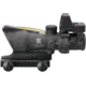 Trijicon 4x32 ACOG Rifle Scope, Dual Illuminated Amber Crosshair .223 Reticle w/ Colt Knob Thumbscrew Mount &amp; LED 3.25 MOA Red Dot RMR Type 2, Black, 100551