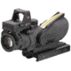 Trijicon 4x32 ACOG Rifle Scope, Dual Illuminated Amber Crosshair .223 Reticle w/ Colt Knob Thumbscrew Mount &amp; LED 3.25 MOA Red Dot RMR Type 2, Black, 100551