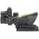 Trijicon 4x32 ACOG Rifle Scope, Dual Illuminated Amber Crosshair .223 Reticle w/ Colt Knob Thumbscrew Mount &amp; LED 3.25 MOA Red Dot RMR Type 2, Black, 100551