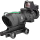 Trijicon 4x32 ACOG Rifle Scope, Dual Illuminated Green Chevron .223 Reticle w/ Colt Knob Thumbscrew Mount &amp; LED 3.25 MOA Red Dot RMR Type 2, Black, 100548