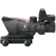 Trijicon 4x32 ACOG Rifle Scope, Dual Illuminated Red Chevron .223 Reticle w/ Colt Knob Thumbscrew Mount &amp; LED 3.25 MOA Red Dot RMR Type 2, Black, 100549