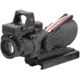 Trijicon 4x32 ACOG Rifle Scope, Dual Illuminated Red Chevron .223 Reticle w/ Colt Knob Thumbscrew Mount &amp; LED 3.25 MOA Red Dot RMR Type 2, Black, 100549
