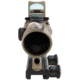 Trijicon 4x32 ACOG Rifle Scope, Dual Illuminated Red Chevron .223 Reticle w/ Colt Knob Thumbscrew Mount &amp; LED 3.25 MOA Red Dot RMR Type 2, Cerakote FDE, 100570