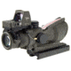 Trijicon 4x32 ACOG Rifle Scope, Dual Illuminated Red Chevron .223 Reticle w/ Colt Knob Thumbscrew Mount &amp; LED 3.25 MOA Red Dot RMR Type 2, Cerakote OD Green, 100569
