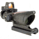 Trijicon 4x32 ACOG Rifle Scope, Dual Illuminated Red Chevron .223 Reticle w/ Colt Knob Thumbscrew Mount &amp; LED 3.25 MOA Red Dot RMR Type 2, Cerakote OD Green, 100569