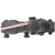 Trijicon 4x32 ACOG Rifle Scope, Dual Illuminated Red Crosshair .223 Reticle w/ Colt Knob Thumbscrew Mount &amp; LED 3.25 MOA Red Dot RMR Type 2, Black, 100550