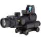 Trijicon 4x32 ACOG Rifle Scope, LED Red Crosshair .223 Reticle w/ Colt Knob Thumbscrew Mount &amp; Adjustable LED 3.25 MOA Red Dot RMR Type 2, Black, 100564