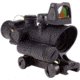 Trijicon 4x32 ACOG Rifle Scope, LED Red Crosshair .223 Reticle w/ Colt Knob Thumbscrew Mount &amp; Adjustable LED 3.25 MOA Red Dot RMR Type 2, Black, 100564