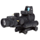 Trijicon 4x32 ACOG Rifle Scope, LED Red Crosshair .223 Reticle w/ Colt Knob Thumbscrew Mount &amp; LED 3.25 MOA Red Dot RMR Type 2, Black, 100558