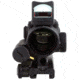 Trijicon 4x32 ACOG Rifle Scope, LED Red Crosshair .223 Reticle w/ Colt Knob Thumbscrew Mount &amp; LED 3.25 MOA Red Dot RMR Type 2, Black, 100558