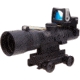 Trijicon ACOG TA33 3x30mm Rifle Scope w/9.0 MOA Trijicon RMR Red Dot Sight RM05, Black, Amber Chevron .223 / 62 Grain Reticle, MOA Adjustment, 400119