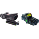 Trijicon ACOG 4x32 Chevron BAC Flattop Reticle Rifle Scope, w/ Burris AR-FastFire III, Offset 5mW Red Visible Pointer, Black 300323