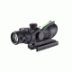Trijicon ACOG 4x32 Rifle Scope, Black w/TA51 Flattop Mount &amp; Illuminated Green Chevron BAC Reticle