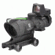 Trijicon ACOG 4x32 Rifle Scope, Dual Ill Green Chevron .223 Ballistic Reticle, 4.0 MOA RMR Sight, TA51 Mount