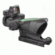 Trijicon ACOG 4x32 Rifle Scope, Dual Ill Green Chevron .223 Ballistic Reticle, 4.0 MOA RMR Sight, TA51 Mount