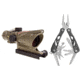 Trijicon ACOG 4x32 Scope with TA51 Mount, CK-FDE, Dual Illum Red Chevron .223 with RMR 100324 w/ FREE Gerber Suspension Multi-Plier 1471