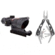 Trijicon ACOG 4x32 Scope with TA51 Mount, CK-Sniper Gray, Dual Illuminated Red Chevron .223 BAC Reticle 100308 w/ FREE Gerber Suspension Multi-Plier 1471