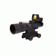 Trijicon 3x30 Compact ACOG Scope, Dual Illuminated Amber Horseshoe/Dot 5.56x45mm/62gr. Ballistic Reticle w/ LED RMR 3.25 MOA Red Dot and Colt Knob Thumbscrew Mount 400131